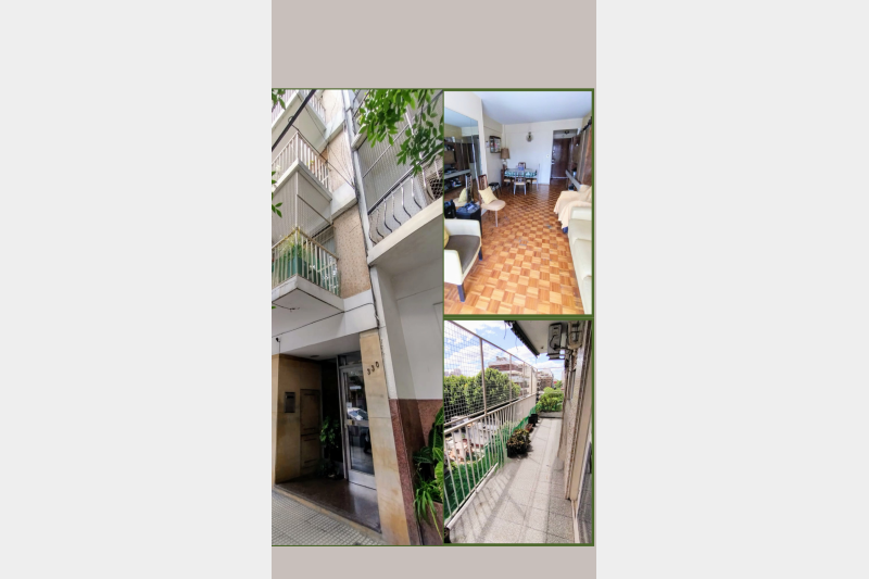 Departamento con balcón 4 ambientes
