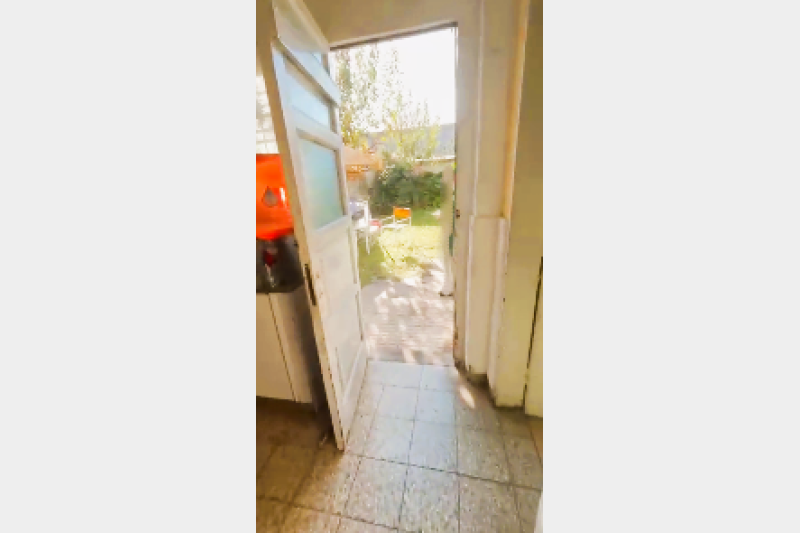 Casa con fondo